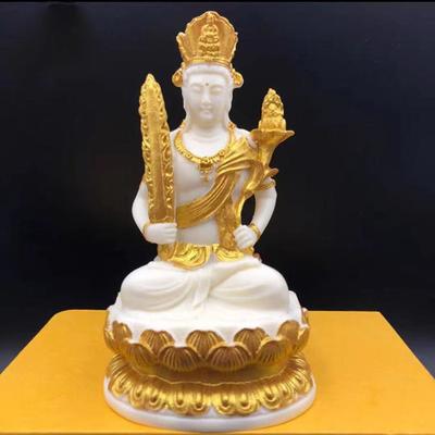 Chinesische Buddha-Statuen Harzstatuen, Weisheit und Segen Zen-Enthusiasten Zuhause, Wohnzimmer, Büro Feng Shui Charakterstatuen