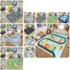 Vibrant Cartoon Road Game Carpet For Infants And Toddlers Comfortable And Washable Polyester Mat For Playroom Or Bedroom
