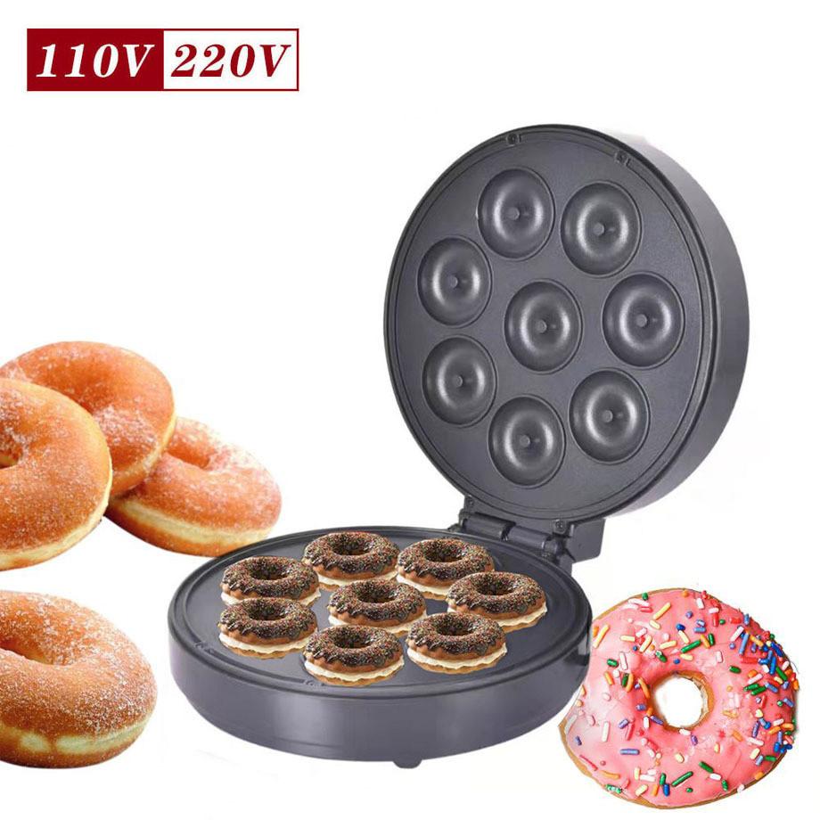 1400W Portable Non-stick Coating Bread Machine Double Sided Heating Cake Breakfast Machine High Power Donut Maker