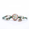 Retro Stone Flower Bracelet Female Jingdezhen Handmade Jewelry Woven Ceramic Pinched Flower Bracelet