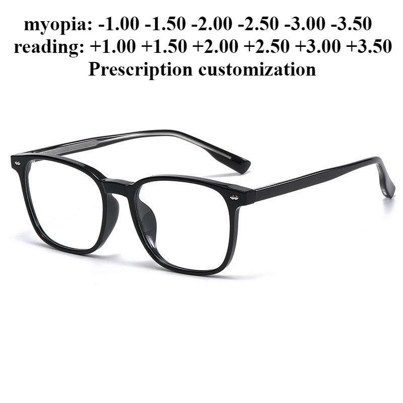 52mm Men's Rectangular Eyeglass Frame Anti-Blue Light Reading Glasses Fashion Acetate Prescription Eyeglasses Frame for Women