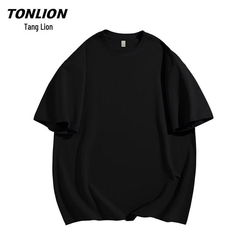 TonLion Men's Pure Cotton Short Sleeve T-Shirt