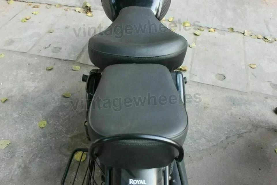 Front & Rear Seat Black Fits For Royal Enfield Classic 350 500 CC Soft Comfort