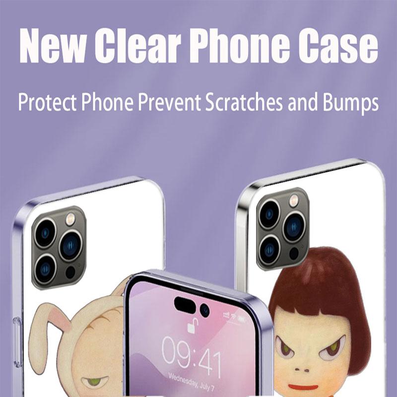 Cute Nara Yoshitomo Art Phone Case For Iphone 17 Air 15 Pro 14 Plus 16 Pro Max 17E 16E 12 13 Mini 11 Cover Cute Fundas