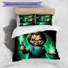 Chucky Cartoon Printed 3PCS Bedding Set Soft Breathable Duvet Cover Pillowcases Set Washable Bedroom Decor Home Gift