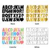 Creative 4 Inch Letter Stickers Colorful Waterproof Alphabet Stickers English Letters Vinyl Notice Board Stickers Blackboard