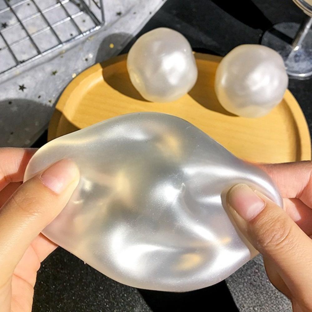 Pelota Antiestrés Moldeable Juguete Squishy De Elevación Lenta Juguete Sensorial de Descompresión para Adultos Moldeable Squishy Perla Aceite de Coco Juguete para Apretar