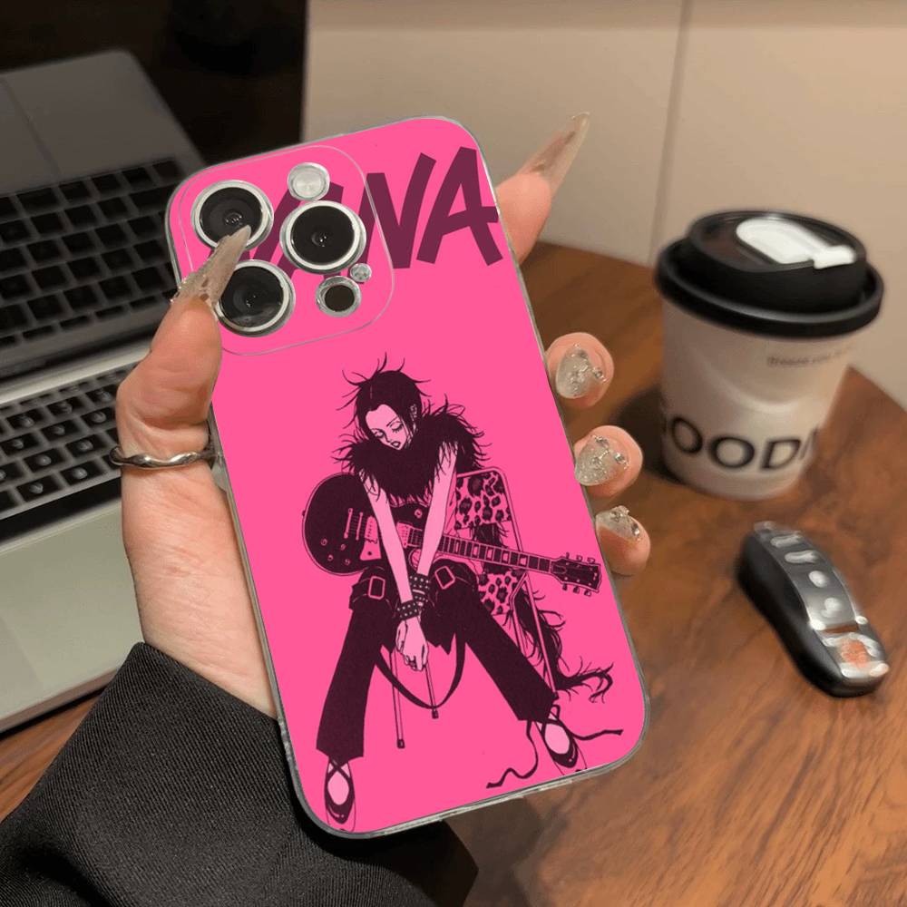 Anime Cool Nana Osaki Phone Case For iPhone 11 13 16 12 17 14 15 Pro Max Plus Soft Clear Back Cover Coque