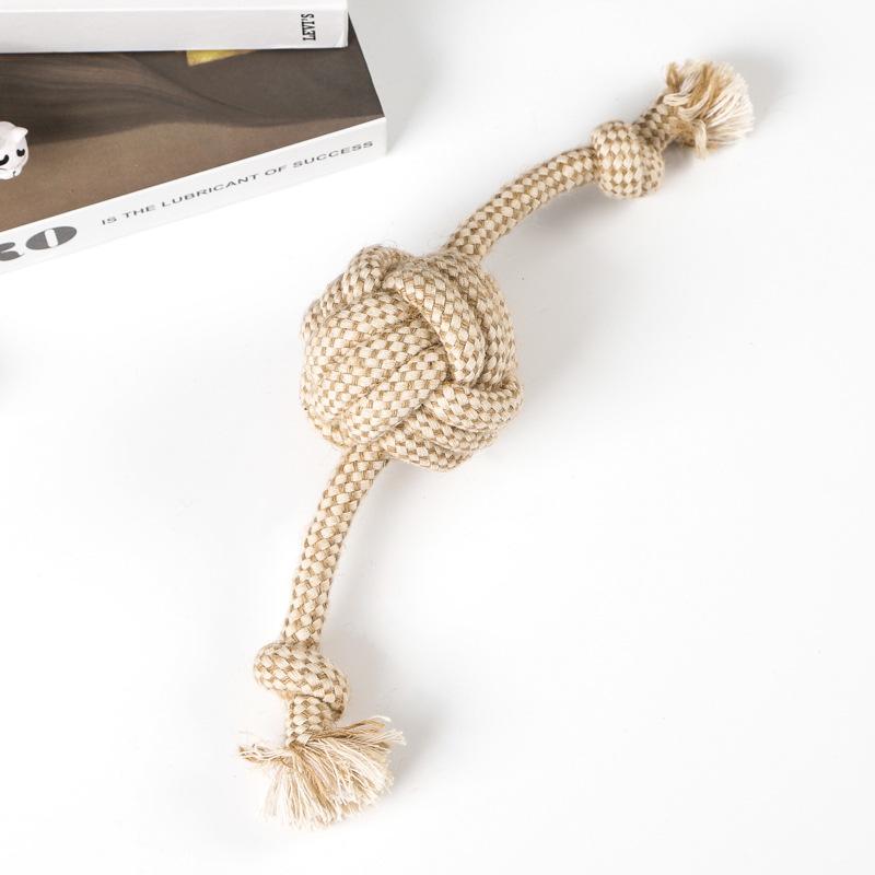 Dog Pet Toy Cotton and Linen Rope Ball Pet Toy Decompression and Bite-resistant Toy Set