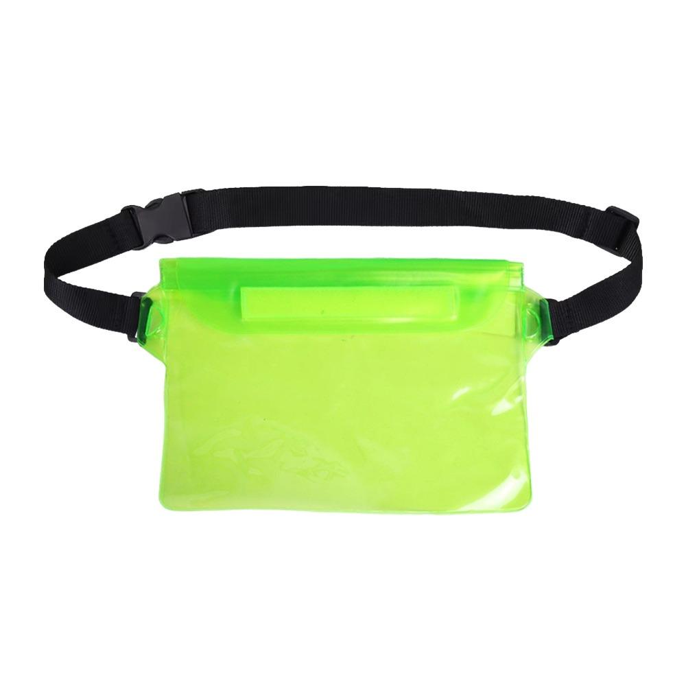 Transparent Waterproof Waist Bag Large Capacity 3 Layer Protection Swimming Bag Multi-Layer Seal Adjustable