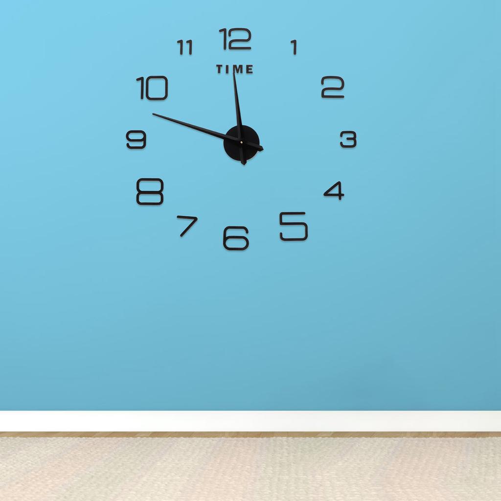 Wall Clock Acrylic Frameless Mirror   Wall Sticker Clock Decor for Living Room Bedroom