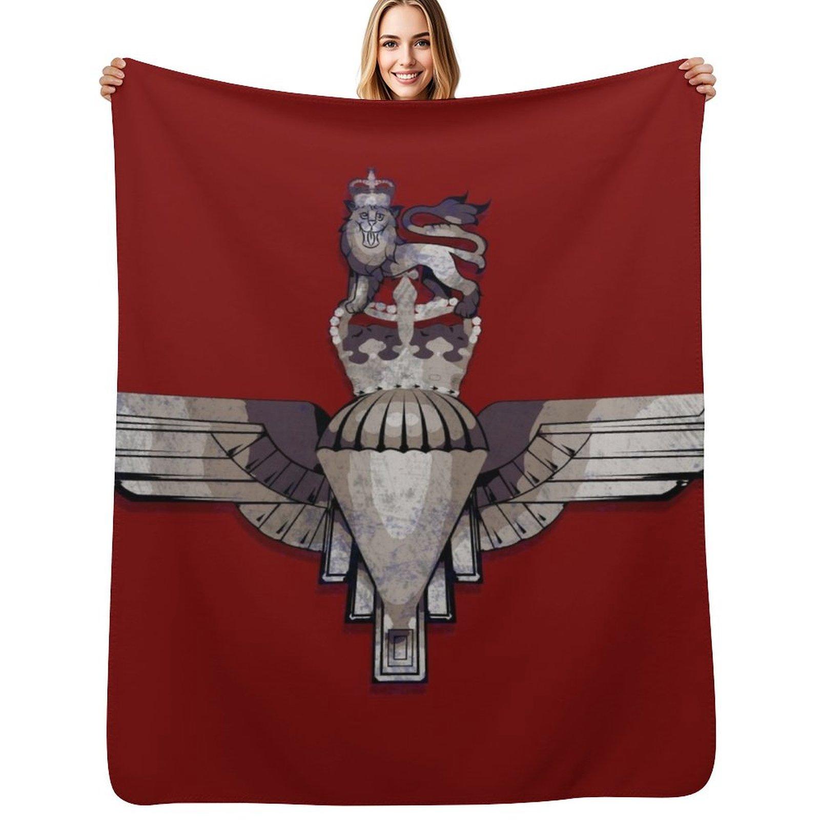 Exquisite Fashion Items Unisex White Parachute Regiment Throw Blanket Cozy Napping Blanket Gift For Mom Dad