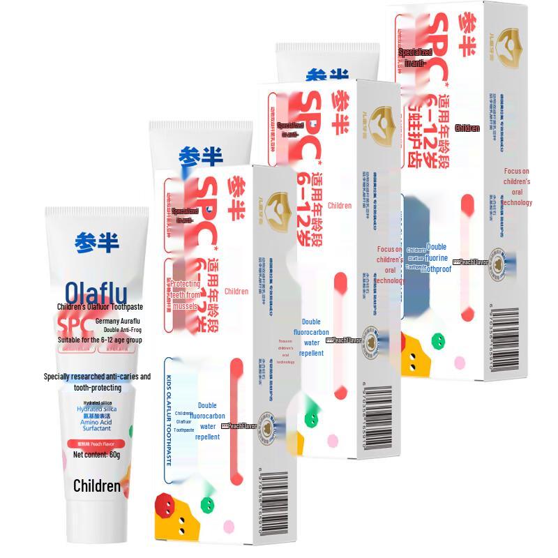 Children s Peach Olafluor Anti-Cavity Toothpaste 3-Pack