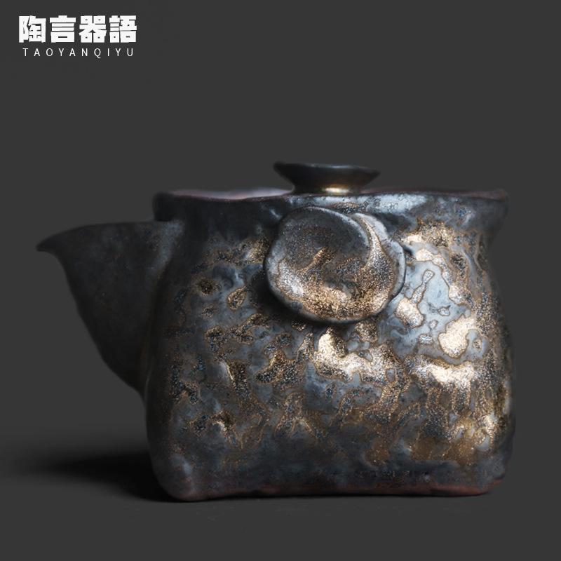 

180ml Hand-carved Relief Auspicious Cloud Teapot Ancient Tea Infuser Pot Tea Making Kettle with Filter Tea Services Collection