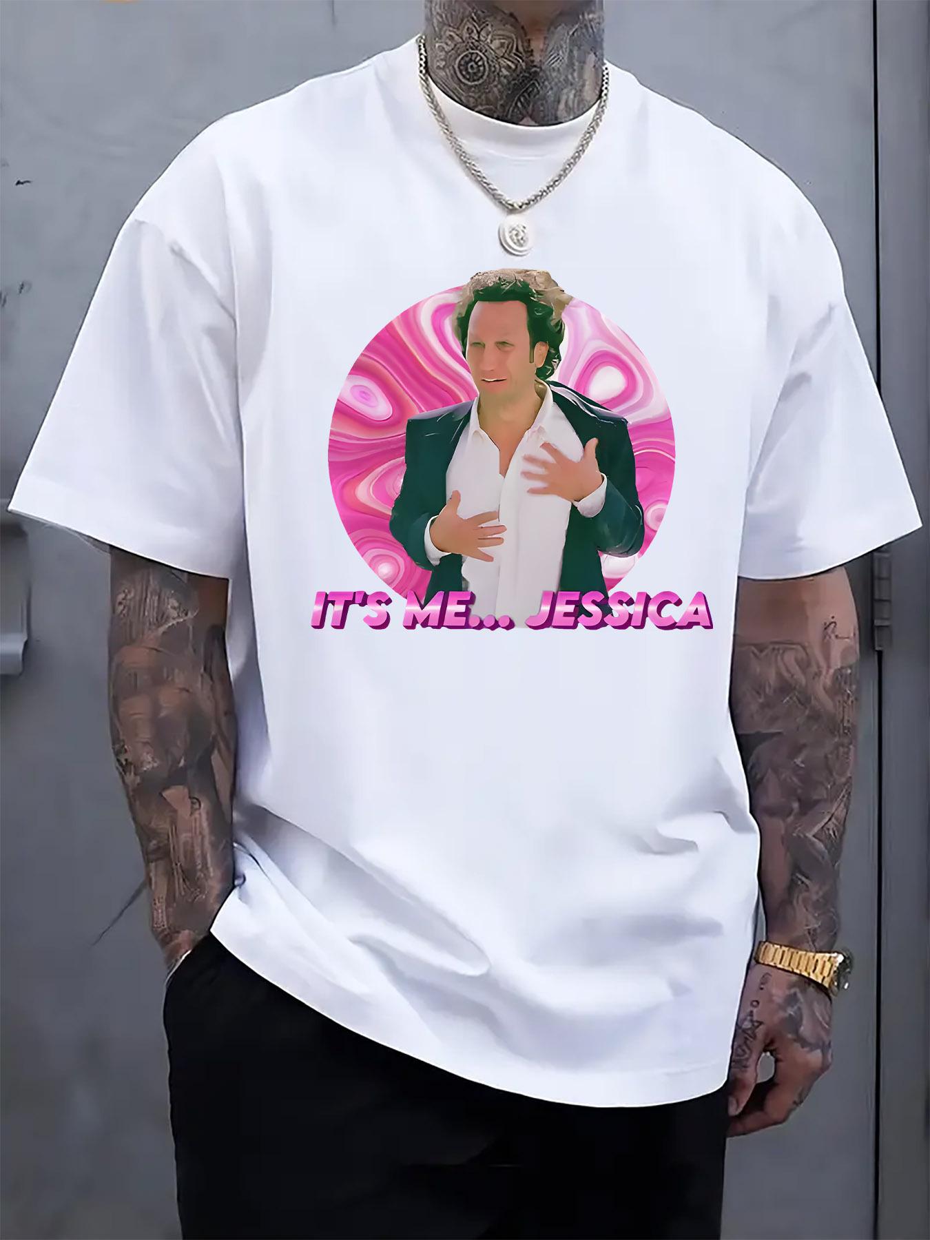 Casual Graphic Tshirt with Bold Pink IT s MEGSSA Print ... L