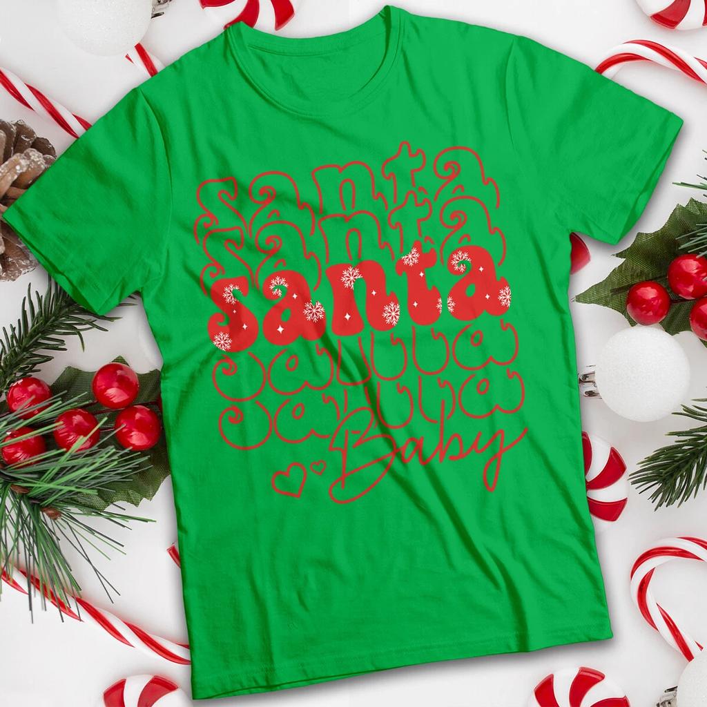 and WoSanta Baby Christmas T-Shirt Tee #MC