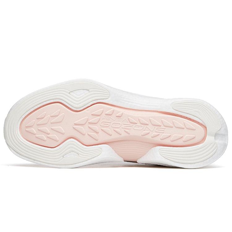 Anta Four Generations Of Hydrogen Running Shoes Women's Low Top White Pale Pink/White Gray Green 122225541-6