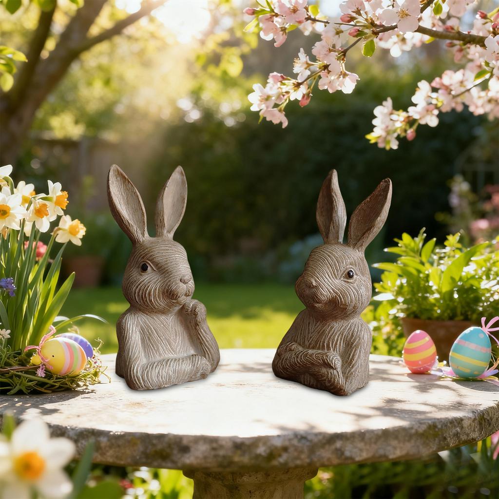 Harz Osterhase Simulation Tier Skulptur Ornament Retro Märchen Geschenk