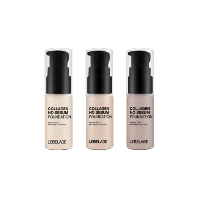 LEBELAGE - Collagen No Sebum Foundation Mini - 3 Colors #13 Light Beige