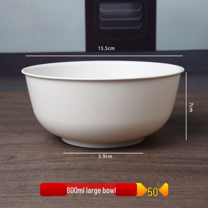 Eco-friendly Disposable Thickened Rice Husk Bowl - Food Grade, Custom Logo Option Available