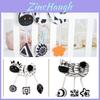 Black And White Animal Visual Stimulation Early Education Crib Toy