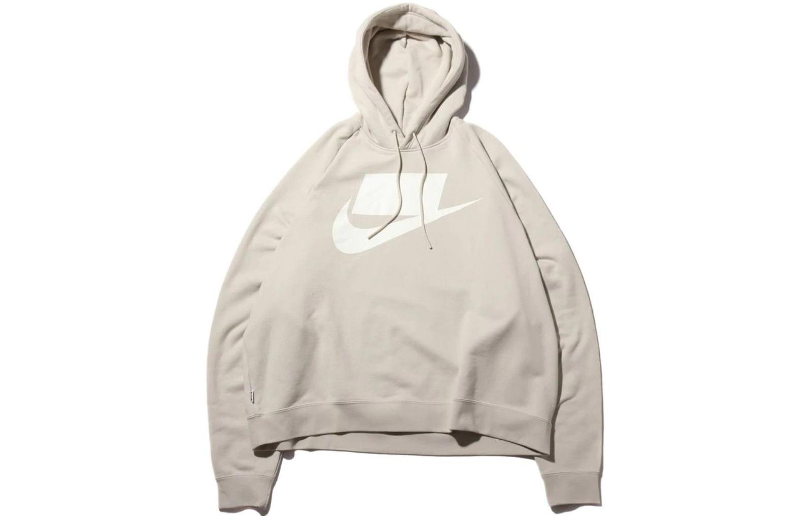 Nike Sweatshirts Men s White Hooded Moderate Regular AR4855-072 XXL