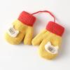 Children Gloves in Autumn and Winter Double-layer Plus Velvet Thickening Warm Cute Gloves for 0-3 Years Old Toddlers