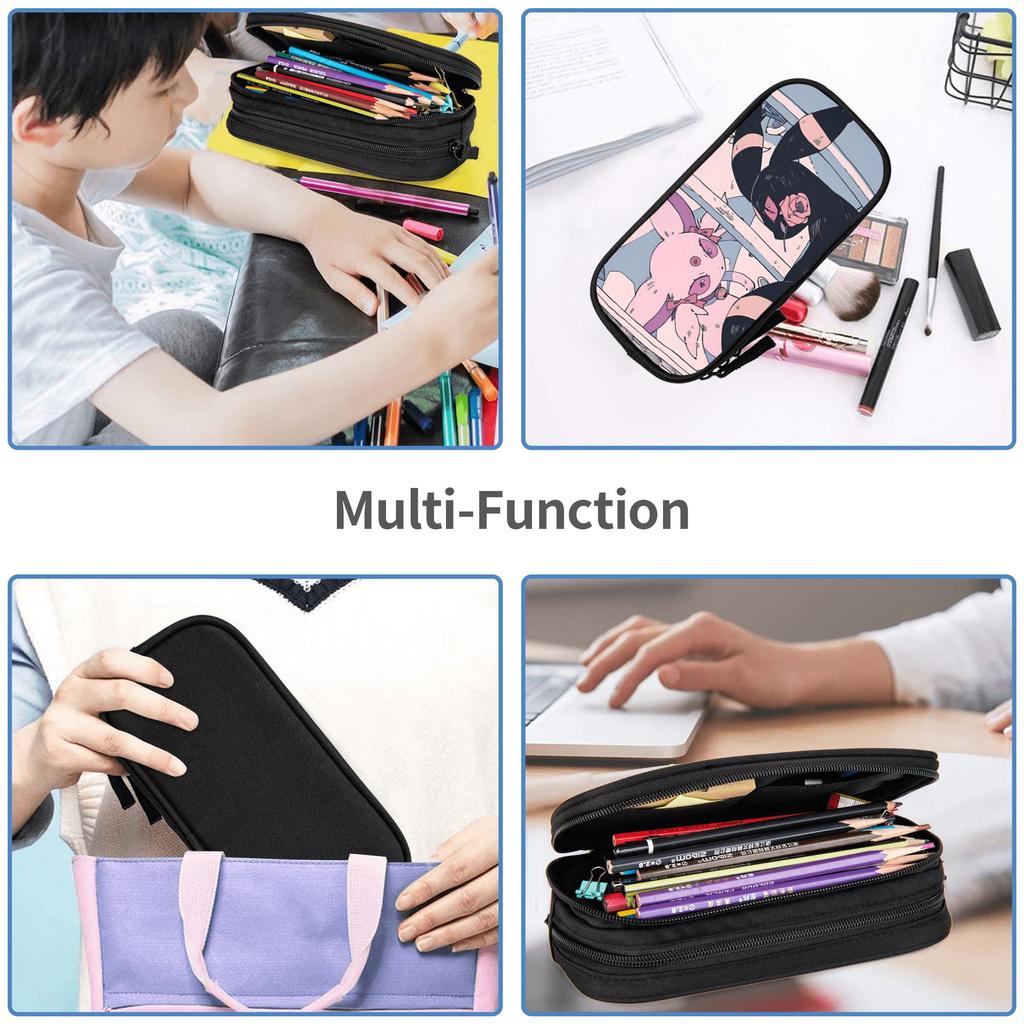 Custom Pokemon Eevee Large Capacity Bags for Child School Pencil Bag for Boys Gilrs Kids