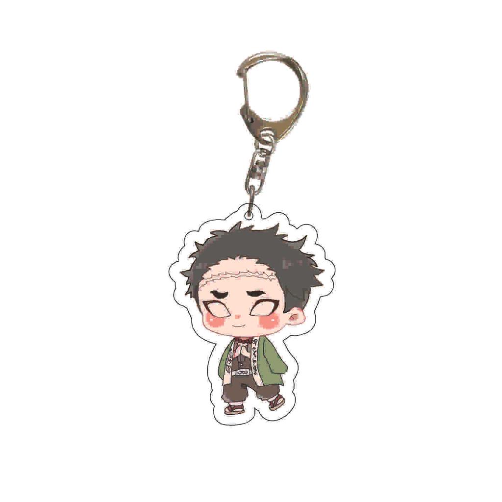 Demon Slayer Kimetsu No Yaiba Acrylic Key Ring Backpack Pendant Anime Cosplay Accessory Gift for Fans Collection