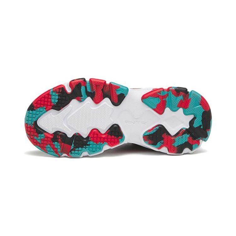 Anta Kids  Rabbit Jump Thousand Mountains Wear-Resistant Non-Slip Low-Top Sports Casual Shoes Kids sneaker Black Red 312319986-7