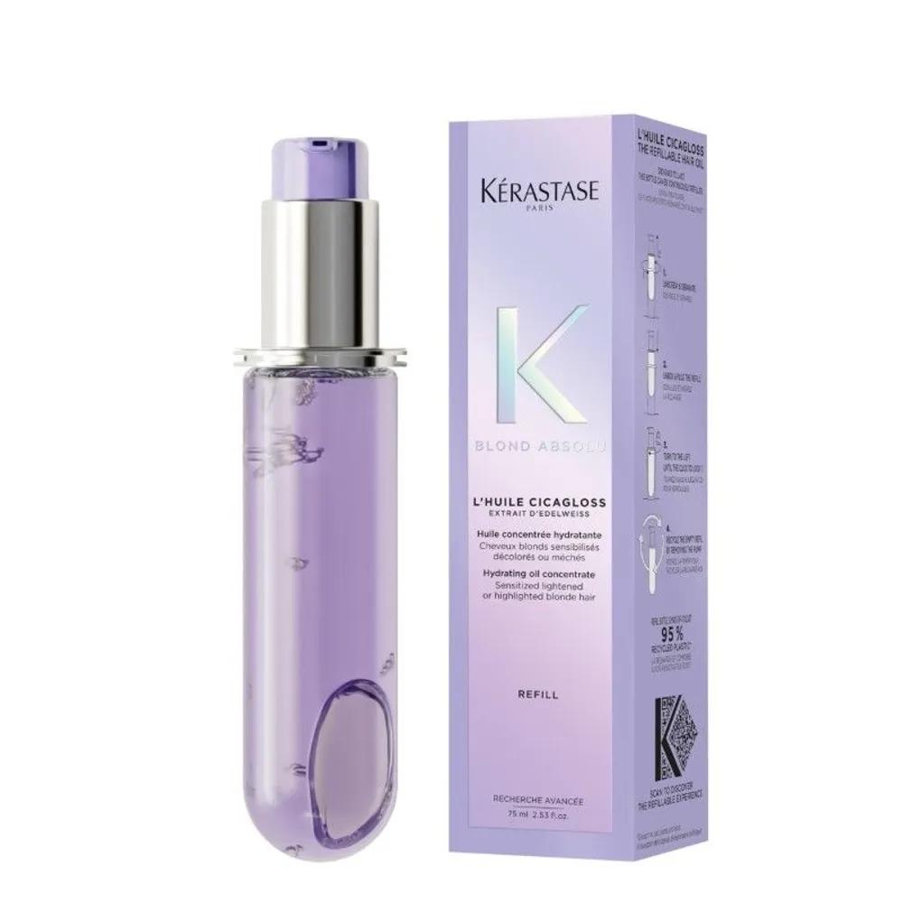 Kérastase Blonde Absolu Huile Cica Growth Hair Oil 75ml Refill Color Care for Bleached Hair