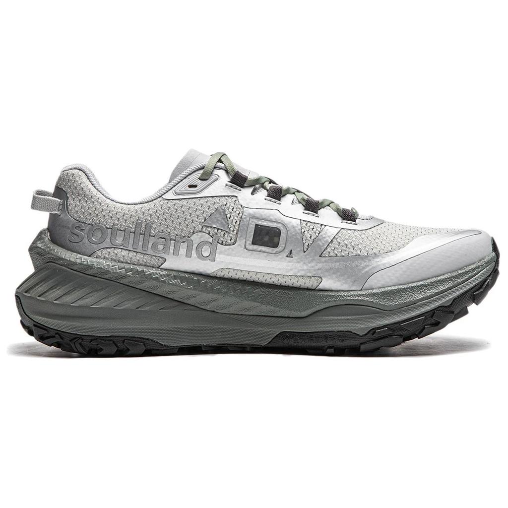 Li Ning Slip Resistant Abrasion Resistant Support Low Top Running Shoes Women's Silver Gray ARNU004-21