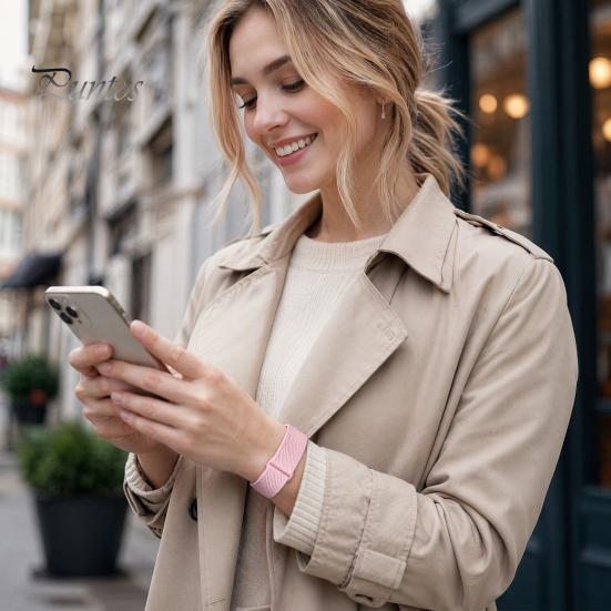 Bracelet de Montre Connecteur Universel pour Google Fitbit Air, Bracelet de Remplacement Sport Respirant à Clipser Sécurisé, Bracelet Tissé Réglable Anti-transpiration