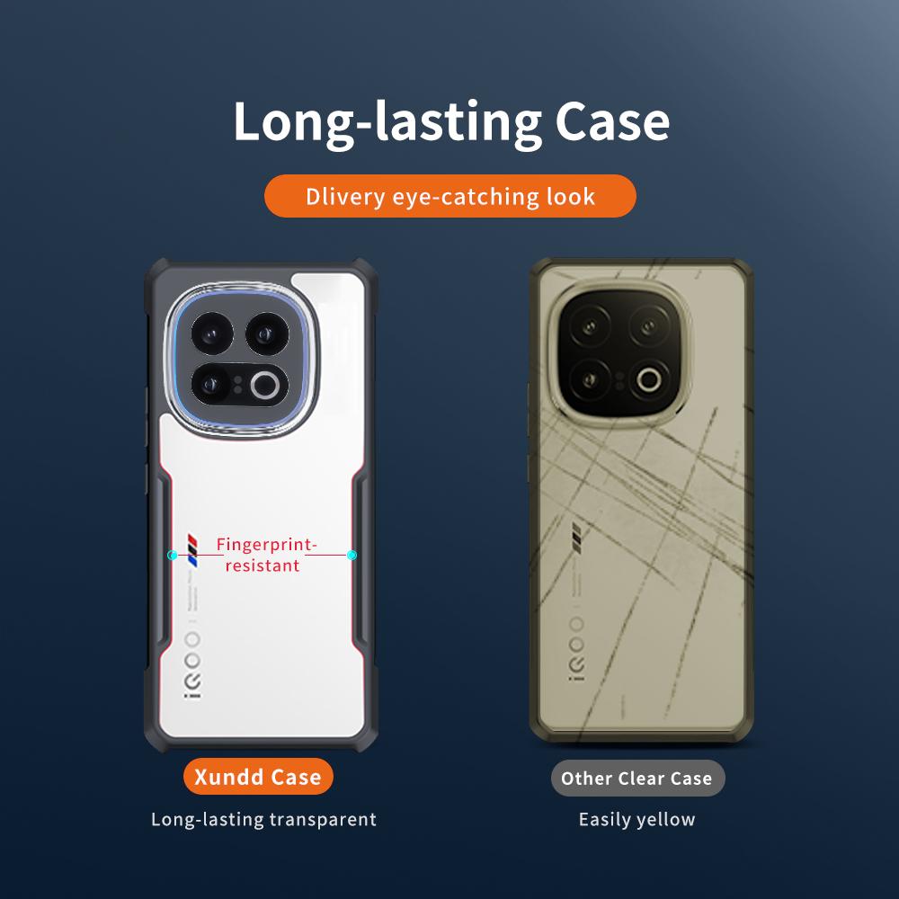 XUNDD For vivo iQOO 13 5G Case Dropproof TPU+Acrylic Clear Back Phone Cover