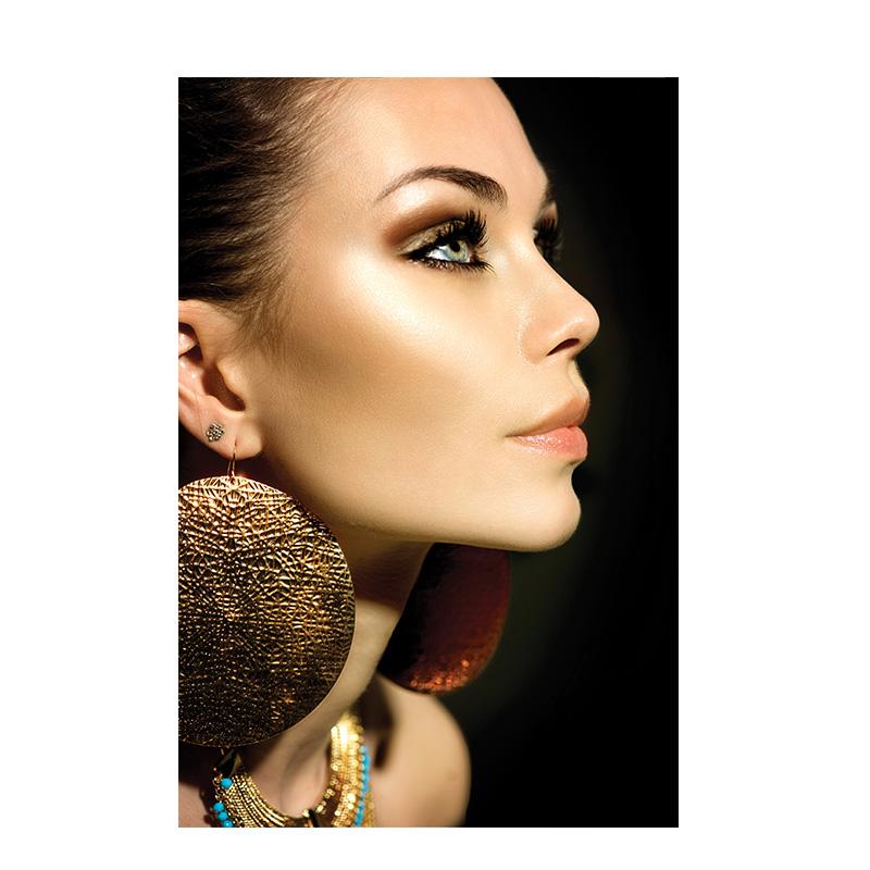 

Модная красивая женщина, волосы на губах, портрет, холст, живопись, постеры и принты, скандинавская настенная художественная картина для декора гостиной 60x90cm no frame