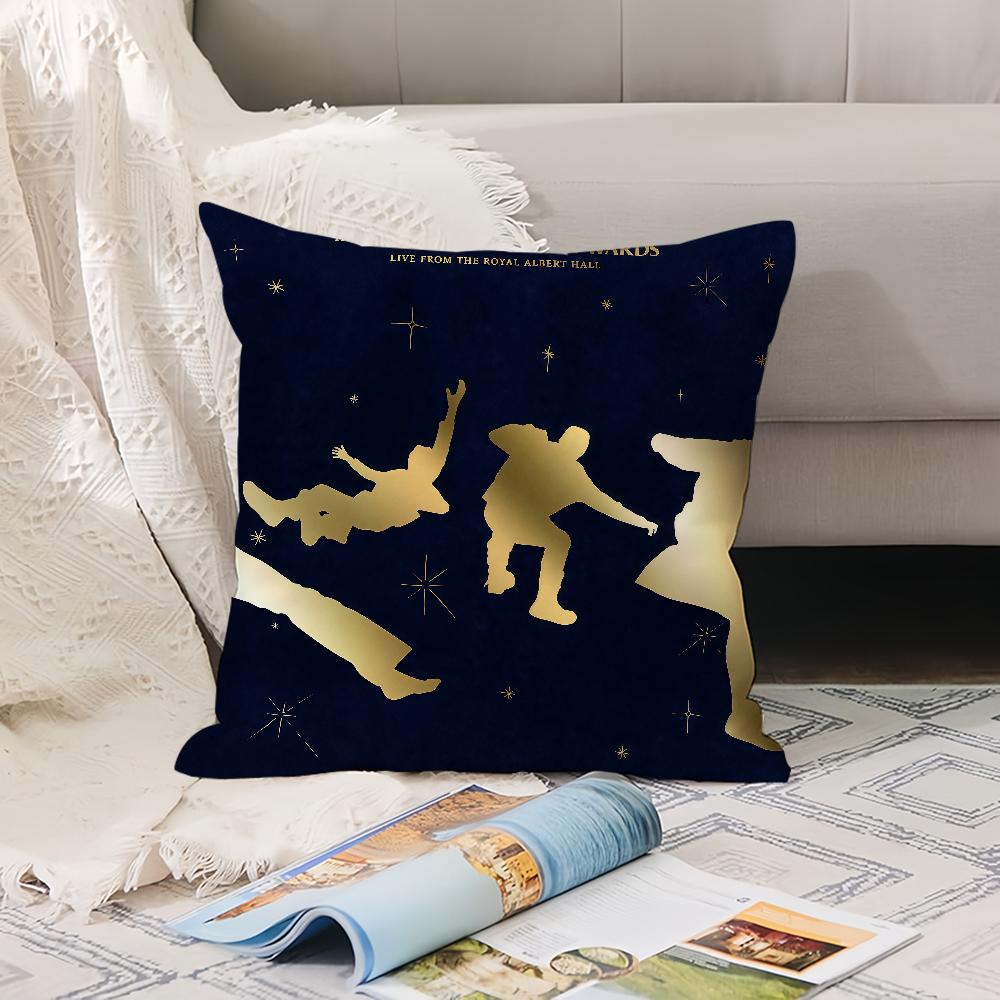R-Rock Band  5 S-SOS  Pillow Case Office Cushions Suitable For Sofa Car Bedroom Decorative Cushion Cover