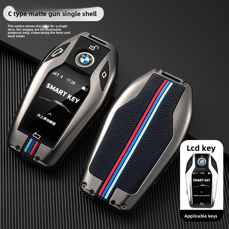Zinc Alloy Car Key Case Shell Cover For Bmw F20 G20 G30 X1 X3 X4 X5 G05 X6 X7 G11 F15 F16 G01 G02 F48 Auto Accessories LU3