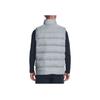 Under Armour Solid Color Logo Print Zip-Up Collar Sleeveless Vest Men Tops Gray 1372650-558