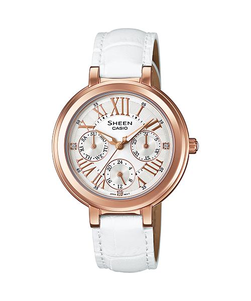 Casio Men's Stainless Steel 50M Water Resistant Analog Quartz Watch SHE-3034GL-7A