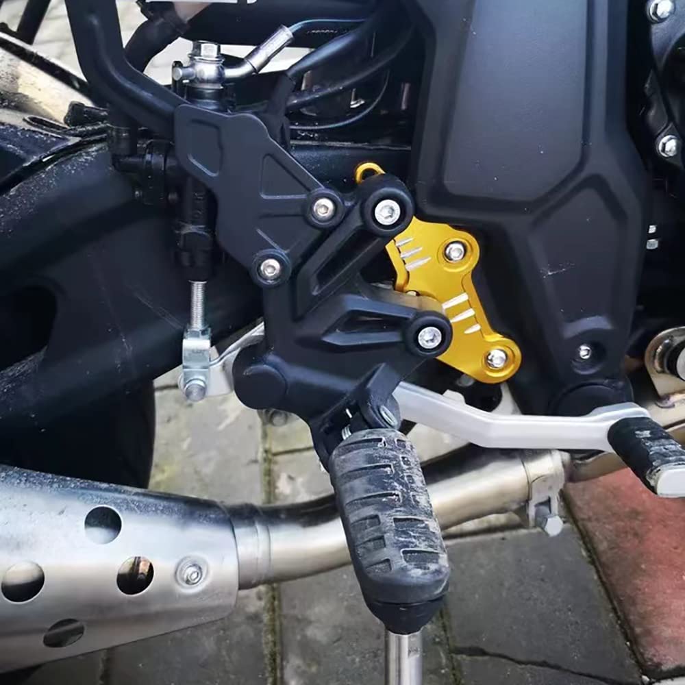 LEDISHUN Step Up Bracket Z250SL Ninja 250SL NINJA250SL Step Offset Plate (Gold)