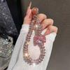 Handy-Lanyard mit hochdichten Strasssteinen Verschleißfestes Seil Anti-Verlust-Schnalle Fingerring Handy-Riemen Handy-Zubehör
