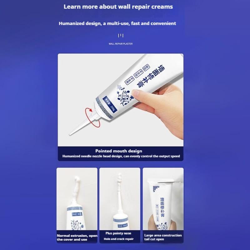 250ml Wall Repair Agent Wall Repair Paste Crack Nail Cream Valid Mouldproof Quick-Drying Patch Restore Indoor Decoration