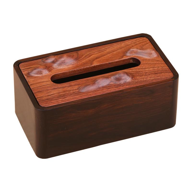 Massivholz Nussbaum Couchtisch Aufbewahrungsbox - Taschentuch- & Serviettenhalter