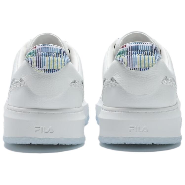 New FILA OLIMPICA Low Top Skateboard Shoes Women's White Blue F12W431209FBW