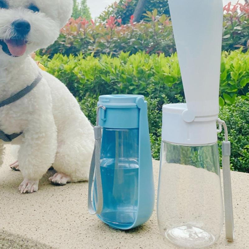 Portable Dog Water Bottle 450ml Dog Walking Travel Bottle Puppy Water Leak Proof Food Grade Dog Water Drink Bottle