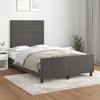 VidaXL Bed Frames with Headboard, Upholstered Bed, Double Bed, Adult Bedroom Interior Bed, Modern, Grey 3270585