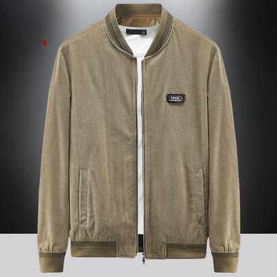 Herrenjacke Herbstmode Langärmeliges Stehkragen-Oberteil Herren Casual Herren Gestreifte Jacke Jacke Herren