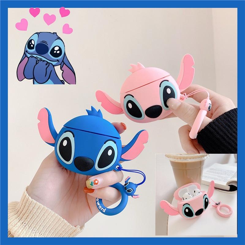 Cute Cartoon Stitch Airpods Pro2 Case Soft Silicone Protective Cover For Apple Bluetooth Earphones Adorable Shell For Women