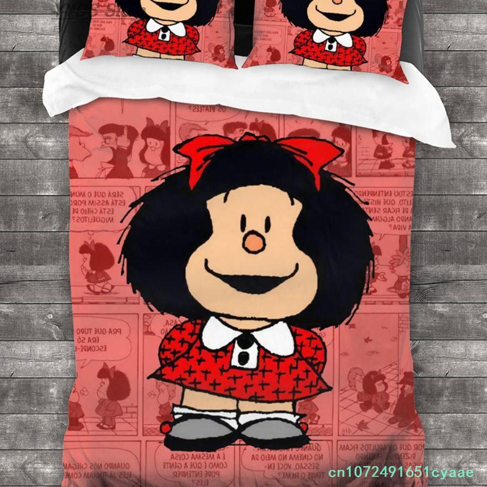 Mafalda Bedding Set Single Twin Full Queen King Size Bed Set Aldult Kid Bedroom Duvetcover Sets 3D Print Parure De Lit King