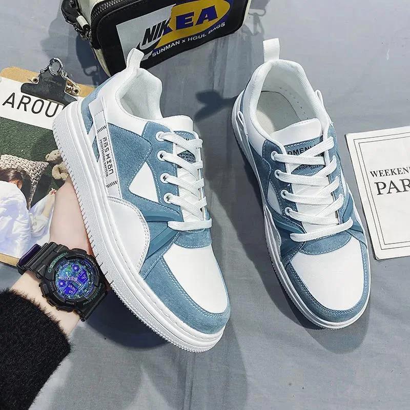 Fashion Platform Sneakers for Men Breathable Casual Walking Sports Running Outdoor Travel Fitness Sneakers Male Vulcanized Shoes Sewing
